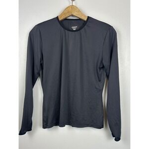 Patagonia Capilene Long Sleeve Baselayer Top Womens Medium Black Stretch Shirt